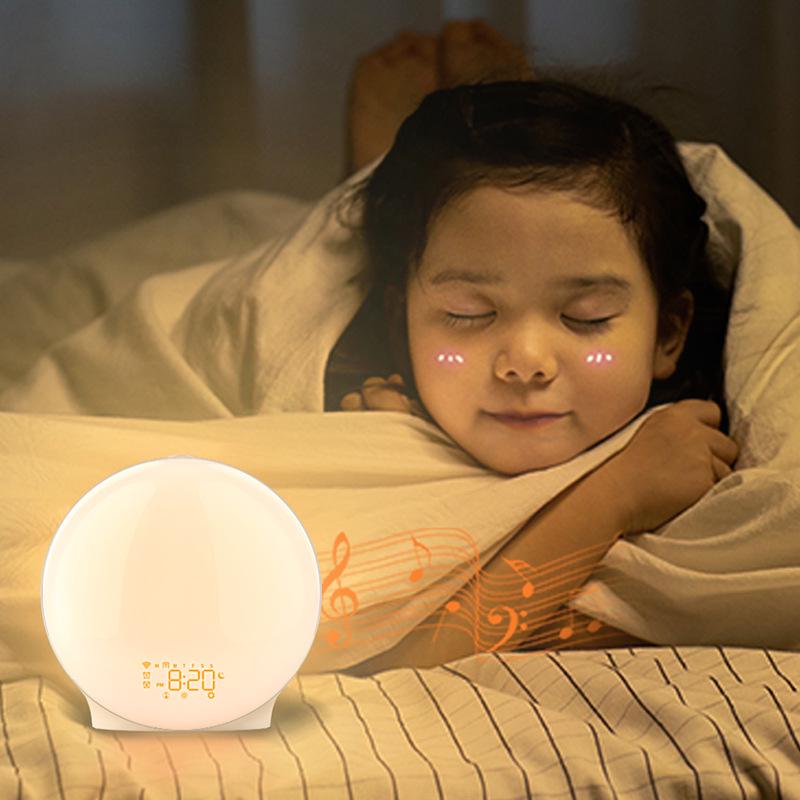 RGB Ambient Sunrise Sunset Alarm Clock Colorful Wake-Up Light