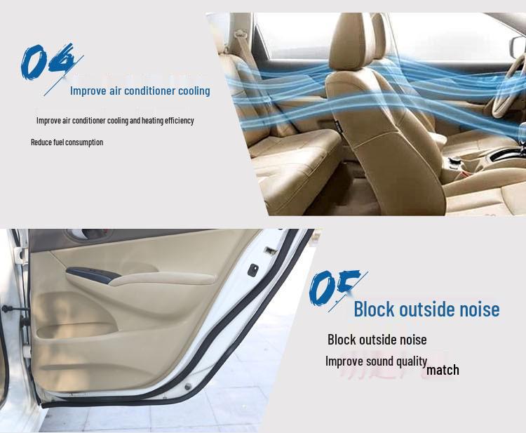 Dongfeng Fengshen AX5 Car Door Seal Strip - Noise & Dust Reduction
