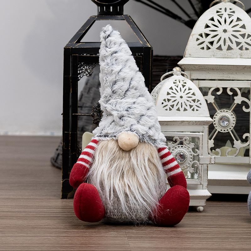 Ornaments Christmas Decorations Rudolph Doll Figurines Window Decorations Faceless Gnome Props New year's eve decorations