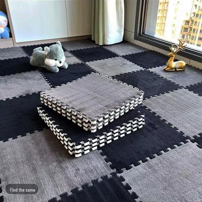 Chenille Splicing Carpet - Luxurious, Non-Pilling Bedroom Rug for Girls, Easy-Care Foam Bay Window Cushion