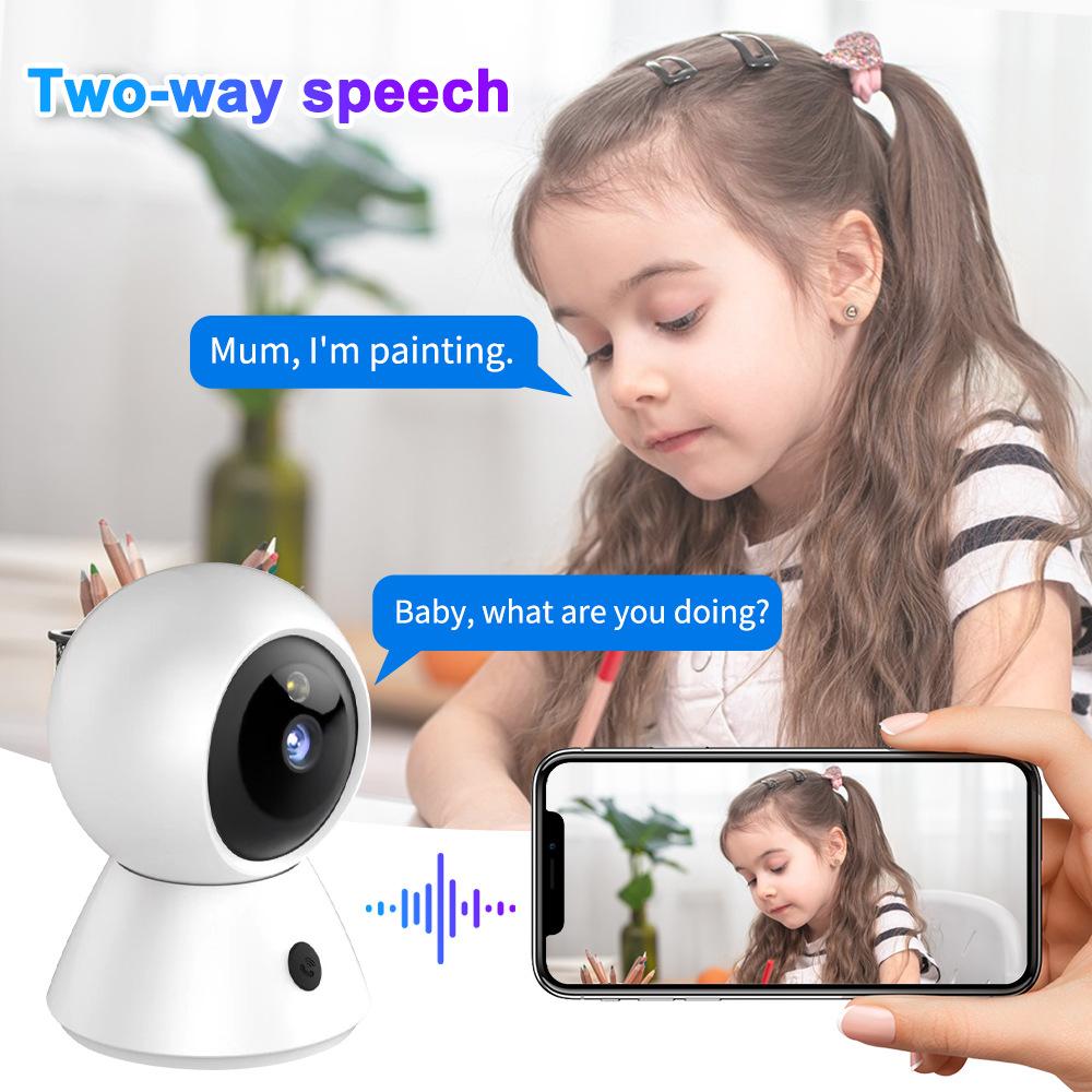One-click Call Intelligent Dual-frequency Linkage Doorbell Wifi Camera HD Night Vision Gimbal Security Monitor