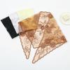 Vintage Bandanas for Women Cute Triangle Head Scarf Lace Flower Hair Scarf Headband  Pastoral Style