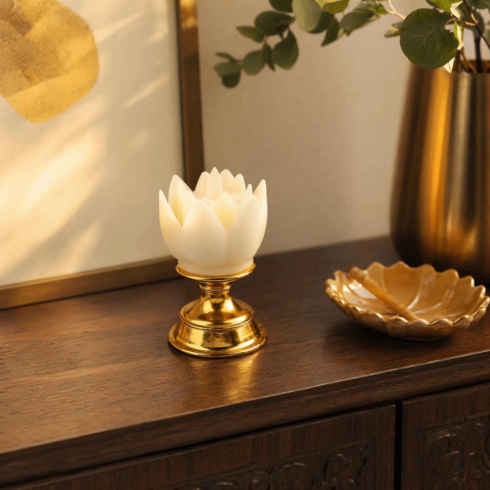 Plastic Decorative Floral Ambient Night Light  Shrine Space Flower Shaped Accent Light