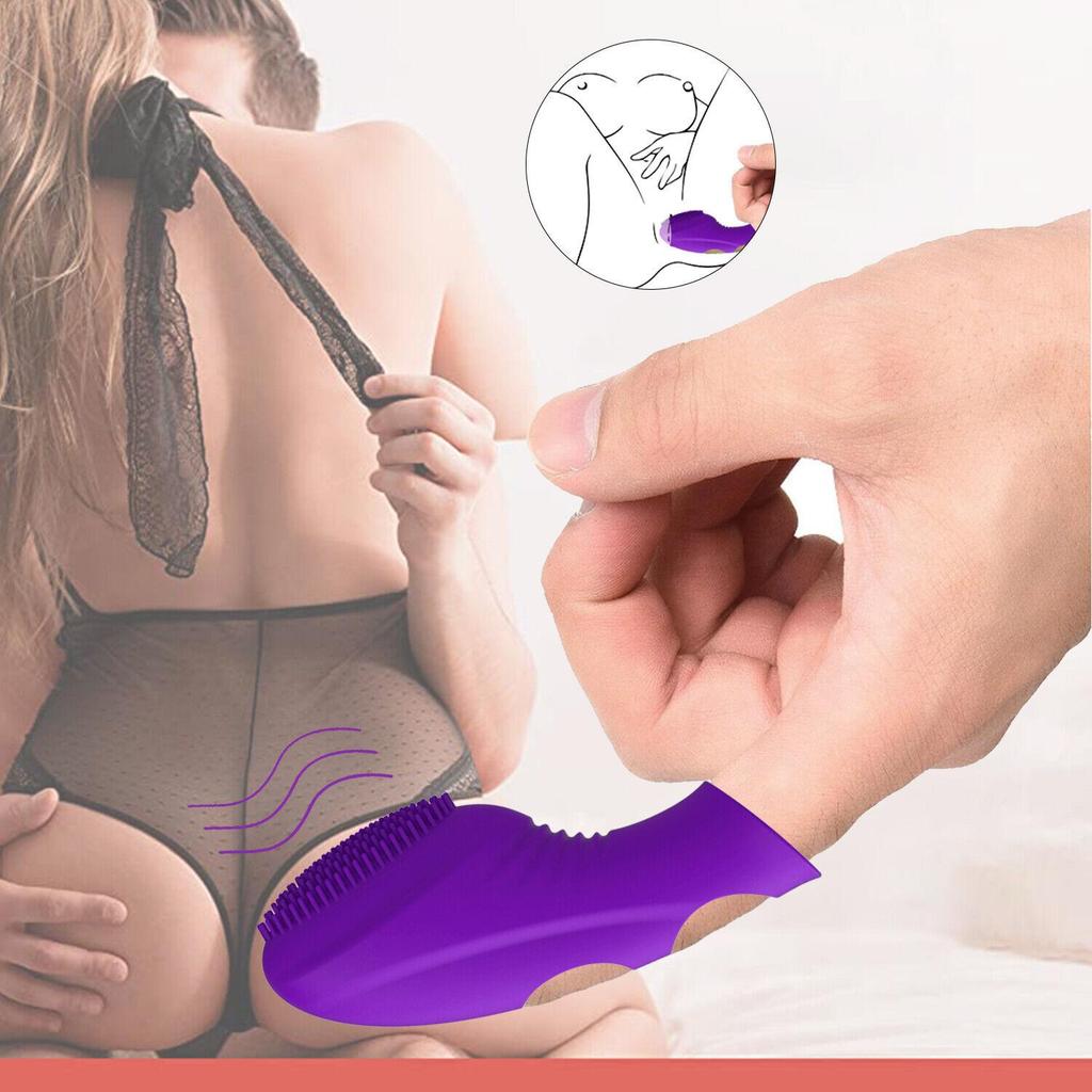 Clit Vibrator Vibrating Finger Sleeves Clitoral Massager Sex Toys for Women