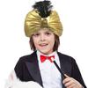 Creative Cotton Arab Hat Gold Pleated Sultan Hat Costume Headwear Head Wrap Party