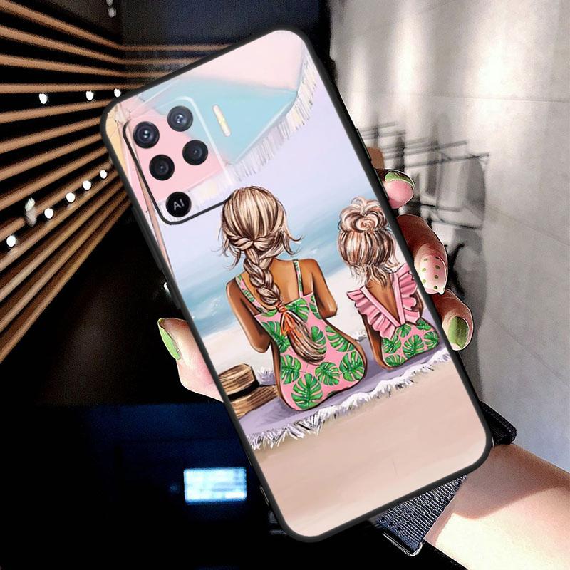 Super Mom Baby Girl Son Daughter Case For Oppo A78 A98 A18 A38 A58 A60 A80 A40 A77 A57 A17 A74 A54 A94 A96 A76 A16 A15 A5 Pro