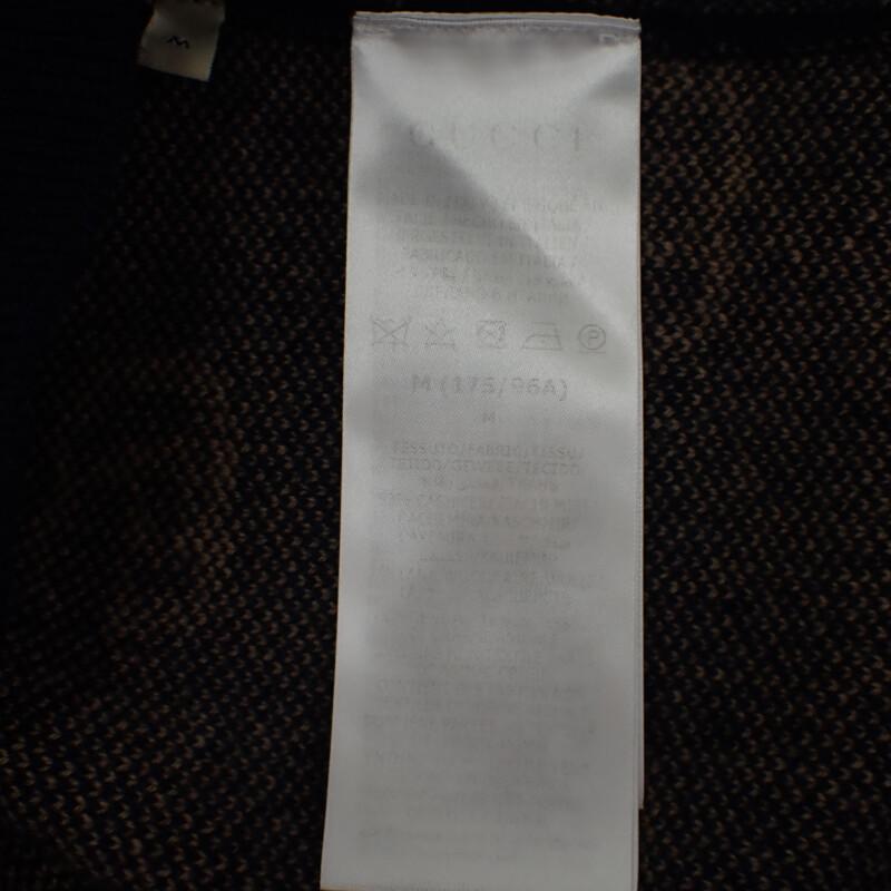 GUCCI  660285_XKB3T_4037 M cardigan Navy cashmere mens