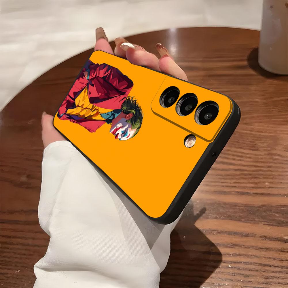 Happy F-Face J-Jokers Phone Case For Samsung S26 S25 S24 FE S23 S22 S21 Plus S20 Ultra Note20Ultra Black Soft Shell