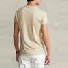 Polo Ralph Lauren SS22 Solid Color Crew Neck Slim Fit Short Sleeve T-Shirt Men Tops Beige MNPOTSH1N820463-270