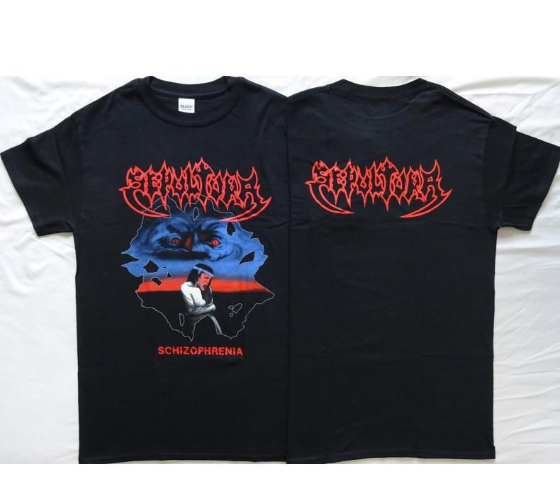 Sepultura Schizophrenia 1987 Old Skull Official Thrash Death Metal Tee S