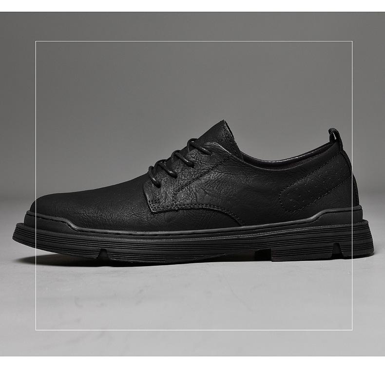 Men's Cowhide Leather Casual Work Shoes - New Formal Business Style
