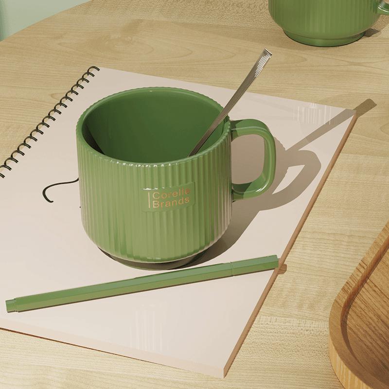 Corelle Ceramic Ribbed Coffee Mug