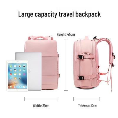 Unisex Reiserucksack: Großes Fassungsvermögen, Nass-/Trockentrennung, Laptopfach