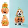 Halloween Pumpkin Shape Dogs Jumpsuit for Party Dogs Jumpsuit Pet Clothing for Christmas Outdoor Walking Jumpsuit Winter
