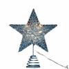 Lightweight Tree Top Star Metal Xmas Tree Decorations Glitter Christmas Star  Home Decor