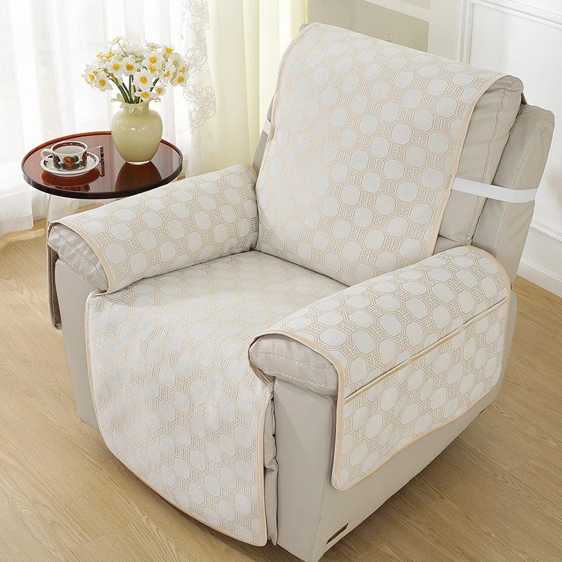 First Class Recliner Sofa Cushion Anti-ski Neal Checkered Single Manicure All-in-one Cover Cloth Cover