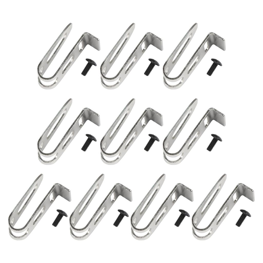 For Tool Storage Belt Clip Hooks 10 Piece Belt Hook Set Workshop Tools 5*2.5cm Complete Package Heavy Use Resistance