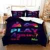 Black Games Gamepad Bedding Set Digital Printing Duvet Cover Set with Pillowcases Europe/Australia/USA Twin Full Queen King Size