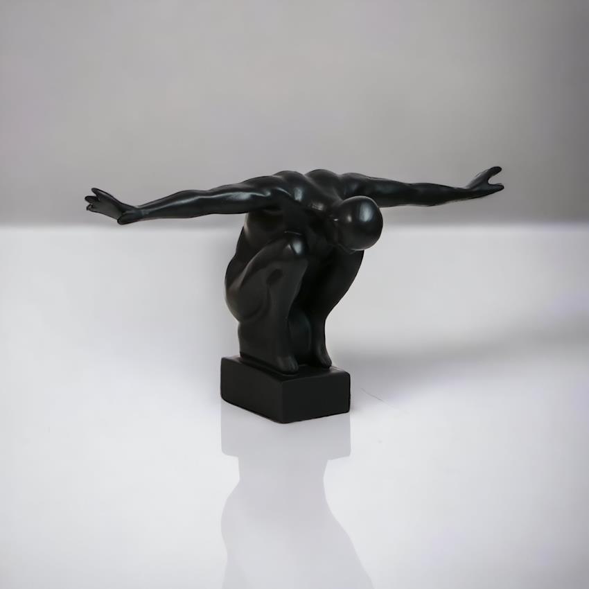 Modern Decorative Figurine Black - Spread Your Wings!