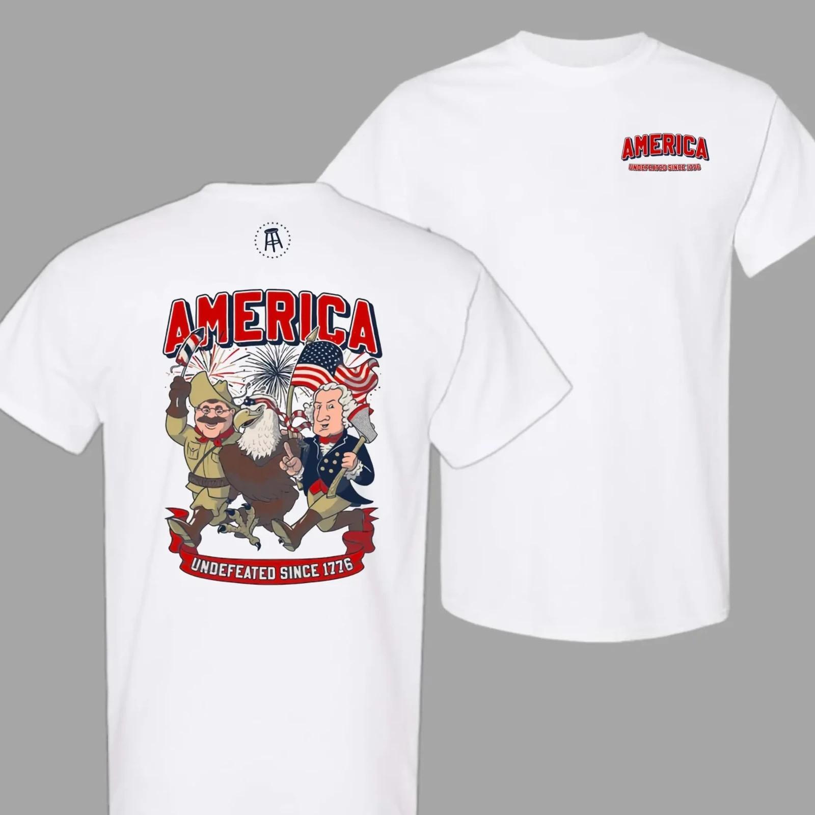 Undefeated Since 1776 Tee – Bold 4th of July Shirt, Summer Cotton Crewneck XXXL