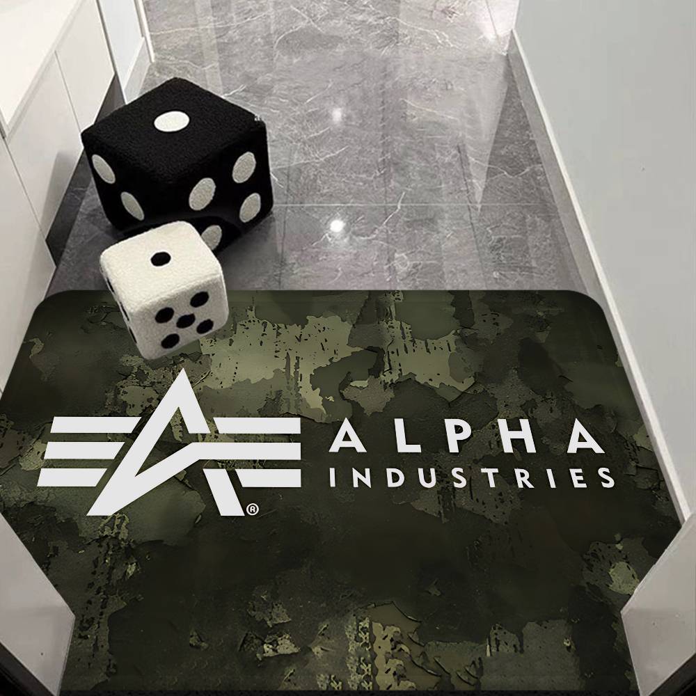 Alpha La Industries Door Mat Washable Non-Slip Living Room Sofa Chairs Area Mat Kitchen Doormat Area Rug