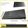 Rubber-Plastic Car Ramp: Slope Mat, Curb Edge, Uphill Climb, Triangle Speed Bump