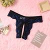 Ladies Red Sexy Panties G-string Knickers Crotchles Women Underwear Flower Lace Underpant Fashion Thongs Female Erotic Lingerie