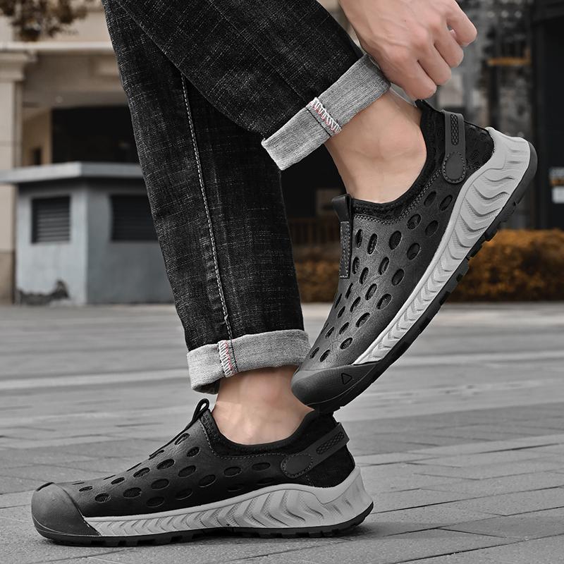 Men's Casual Shoes Slip On Mesh Hole Shoes