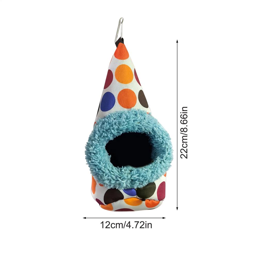 

Bird Hammock plush nest small and medium-sized parrot plush thick cold insulation warm budgie nest hanging Bird Parrot Nest