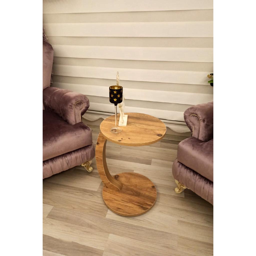 Wheeled C Coffee Table Sofa Table Side Table Nesting Coffee Table Tea Coffee Serving Table Walnut