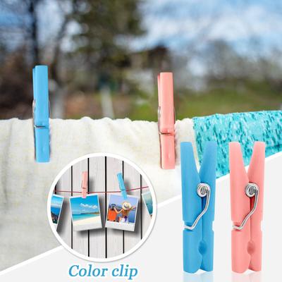 100pcs Clothespins For Baby Shower, Girls Games, Plastic Clothespins, 1.18 Inch Clips, Good For Party Decoration, DIY Crafts
