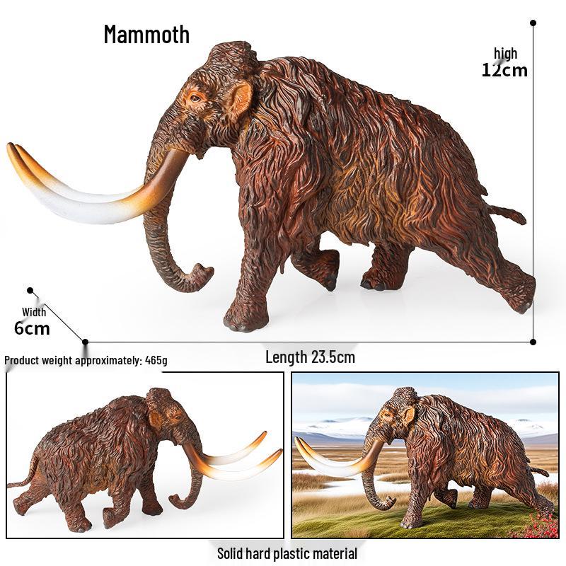 Animal Model Simulation Toy: Woolly Rhinoceros, Dunkleosteus, Deinotherium, Mammoth, Smilodon, Thunder Bird