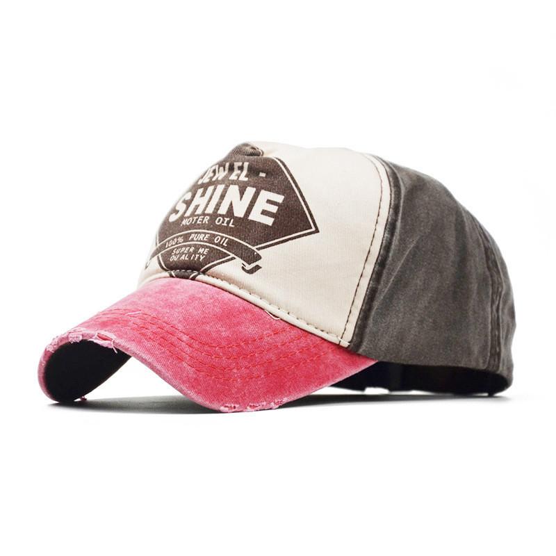Cap Baseball Shine Letter Coated Pure Cotton Material Sunshade Hat Shading Sun
