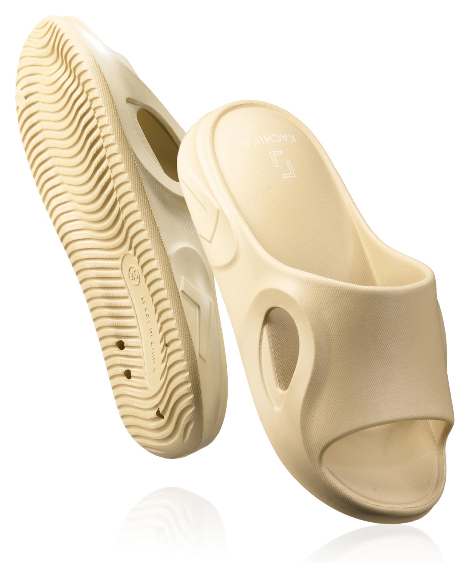 

Air Indoor Room Air Slippers for Men and Antibacterial and Shock Absorbing [KACHIKA] Slippers, Sandals, Shoes, Women, Washable, Odor-Resistant, бежевий