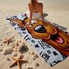 Scoo-dog Adventure Beach Towel, Super Soft Microfiber, Gift for Her/Him, Birthday, for Pool, Beach, Travel, Home Decor Fan gifts