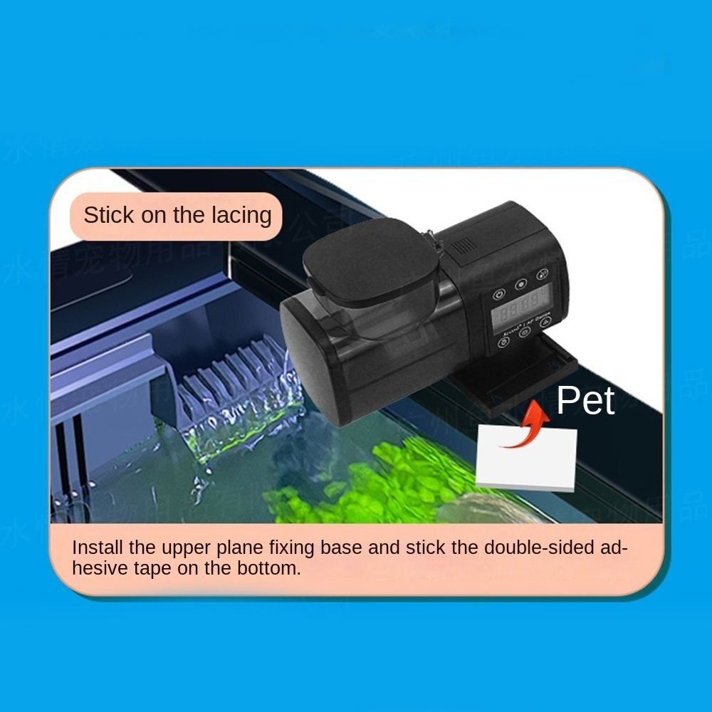 250ML/500M Intelligent Automatic Feeder Digital Display Screen Automatic Fish Feeder Home