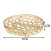 4 Styles Weaving Bamboo Basket DIY Handmade Kitchen Storage Basket  Daily Use Storage