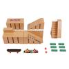 1 Set Fingerboard Skate Park with Mini Skateboards Professional Ramps Part Desktop Competition Venue Relieve Boredom Fidget Toys Children