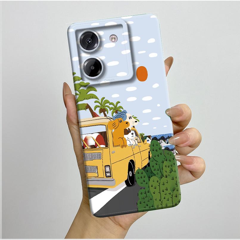 Voor Xiaomi Poco M7 Pro 5G Hoesje Esthetische Vlinder Bloemen Siliconen Zacht Schokbestendig Coque Cover Voor XiaomiPocoM7Pro Fundas Bumper