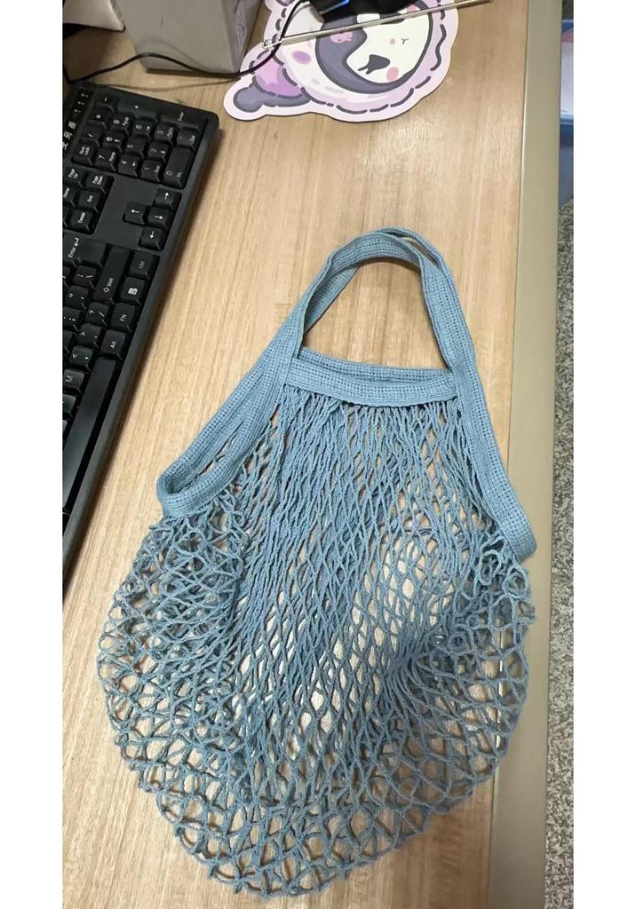 Eco-Friendly 100% Cotton Mesh Bag for Shopping, Toys Storage, and Fruits