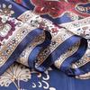 [BYSIFA] Winter Navy Blue Silk Muffler Imitated  New Design Paisley Silk Scarves Wraps 90*90CM Ladies Brand Satin Scarf Cape