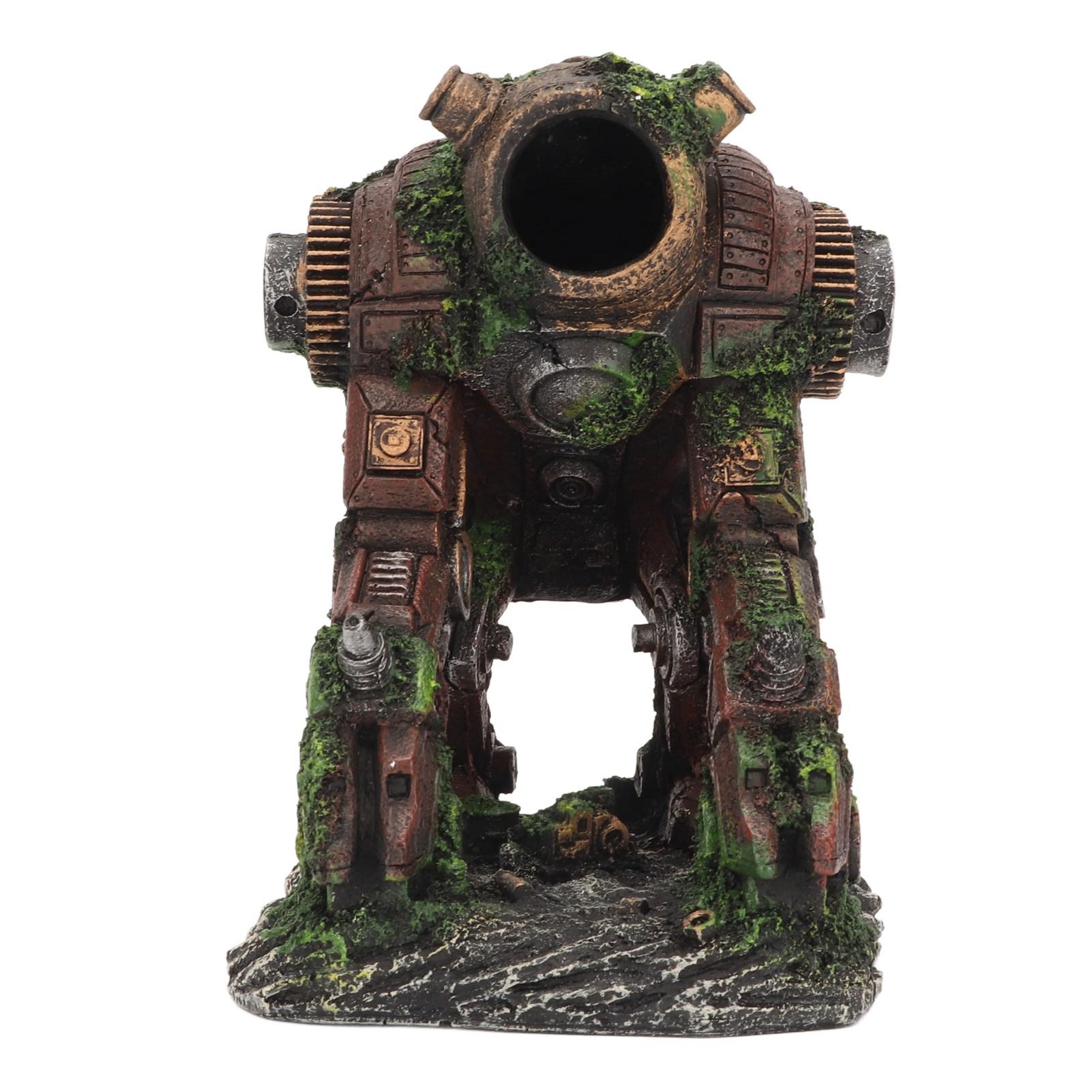 

Aquarium Decoration Simulation Innovative Mecha Machine Shape Aquascaping Resin Fish Tank Ornaments