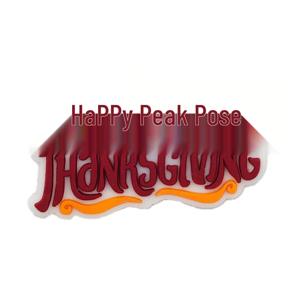 Thanksgiving Crocs Charms: DIY PVC Shoe Decorations and Soft Rubber Shoe Buckles.