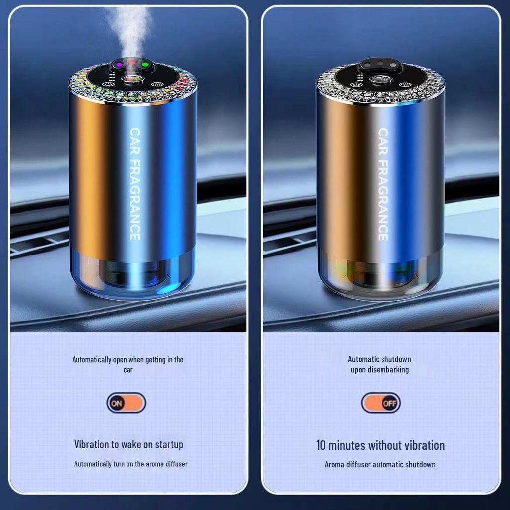 3-Color Starry Sky Car Diffuser: Automatic Spray & Light for Car Interior Deodorization