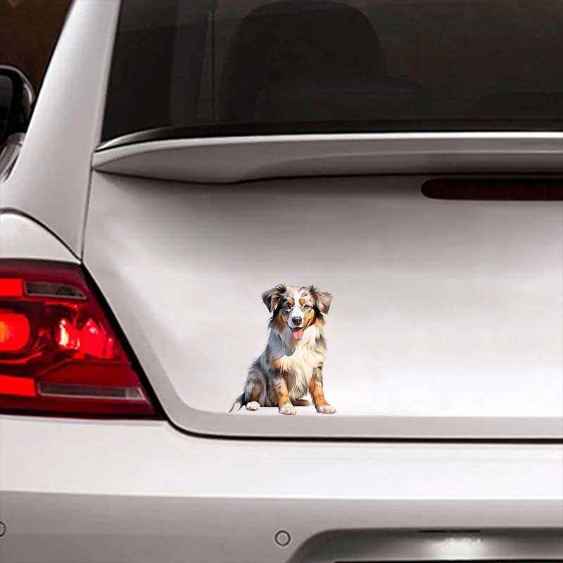 Australian Shepherd Pet Dog Animal Cartoon Car Sticker Waterproof Styling Automobiles Motorcycle Exterior Accessories Vinyl Decals TM340