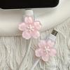 2Pcs Flower Charger Cable Protector, Non-Slip Mobile Phone Charging Cord Saver, Universal Data Wire End Protection Wrap Cover