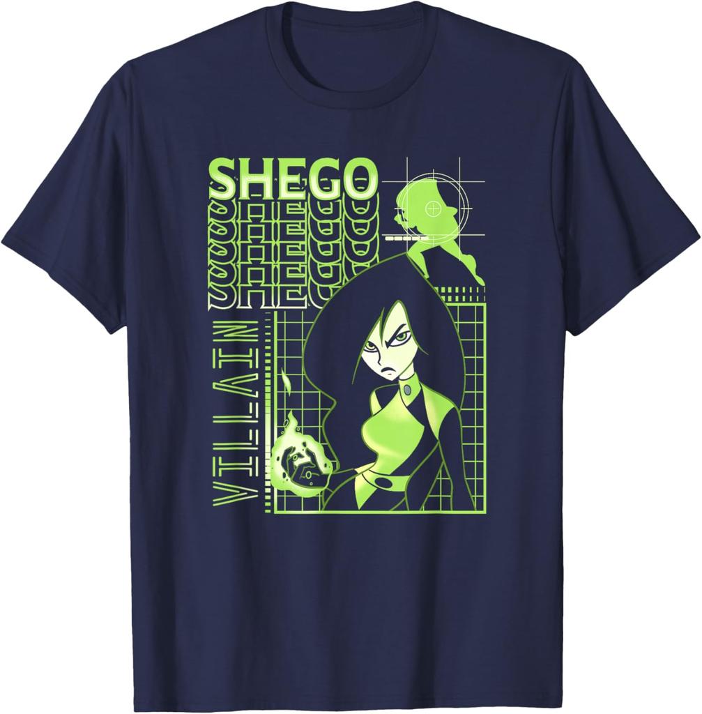 Kim Possible Shego Geo Villain Poster T-Shirt Unisex