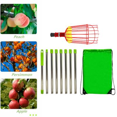 Fruit Pick Basket Telescoping Pole Tool Fruit Picking Equipment for Garden