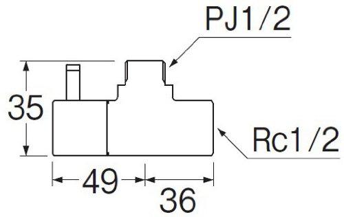 SANEI (Sanei) [Stop Valve Body] Cold Climate Compatible V2261-X3-13
