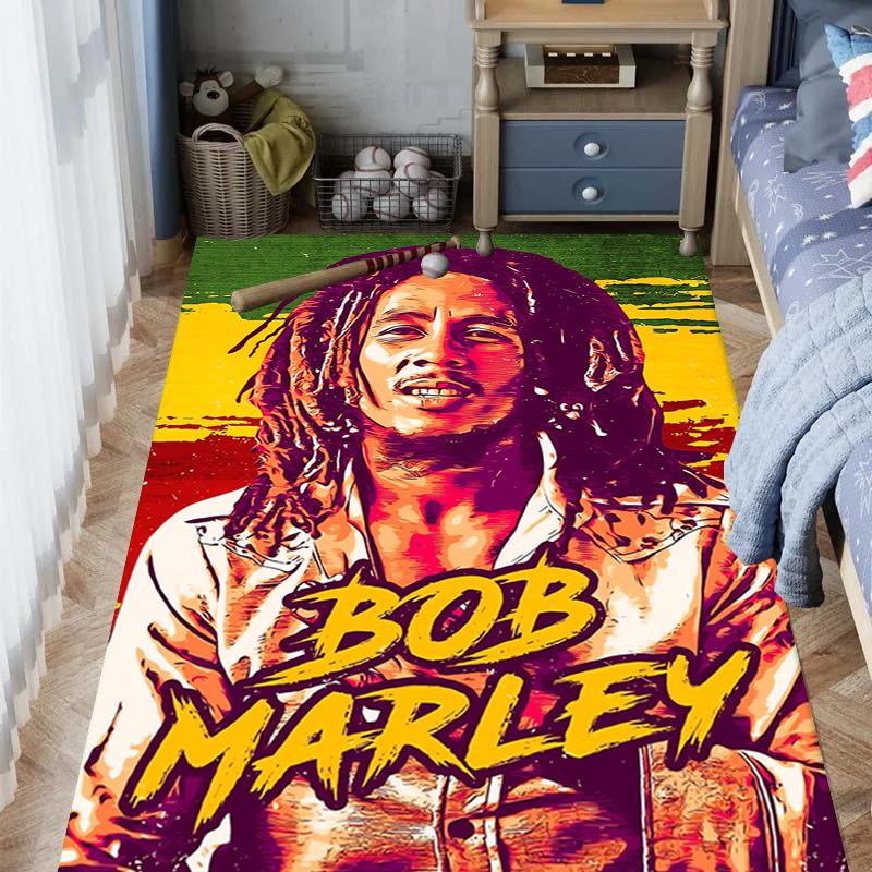 Vibrant Rasta Music Fusion Carpet Living Room and Bedroom Mats Doormat Dormitory Decoration Bathroom Mat Protective Pad